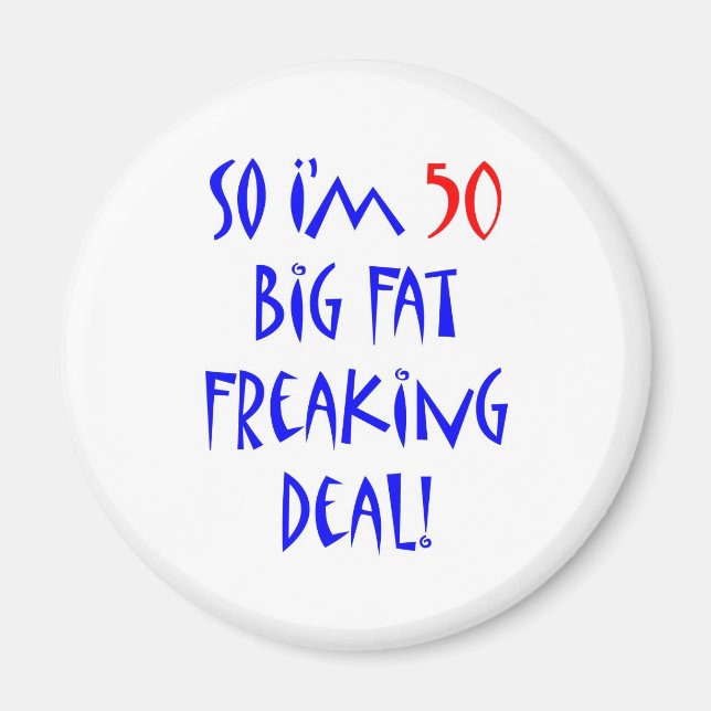 50, så jag är 50... magnet (Framsidan)