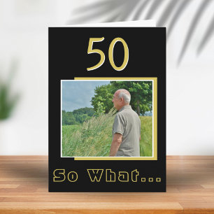 50 Så vad Rolig Inspirerande 50-års Födelsedagsfot Kort