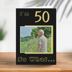 50 Så vad Rolig Inspirerande 50-års Födelsedagsfot Kort