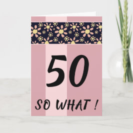 50 Så Vad Rolig Rosa Blommig Födelsedag Kort