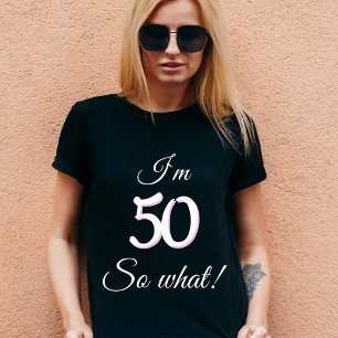 50, så vilken nota 50:e födelsedag t shirt