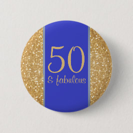 50 & sagolik 50th födelsedag knapp
