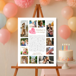 50 sak vi kärlek om er vattenfärgshjärta mamma poster