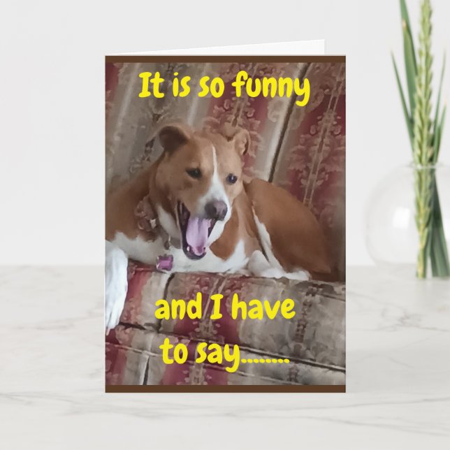 "50 SÄKER ATT DU SER BRA PÅ DIG" SÄG VALP KORT (Framsida)