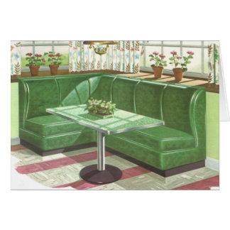 50-sekunders Grönt Kitchen Booth Hälsningskort