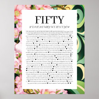 50 skäl till att vi kärlek er poster