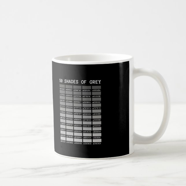 50 skuggar av grå färg kaffemugg (Höger)