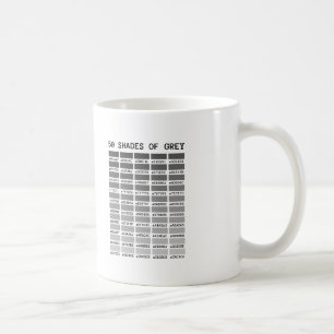 50 skuggar av grå färg kaffemugg