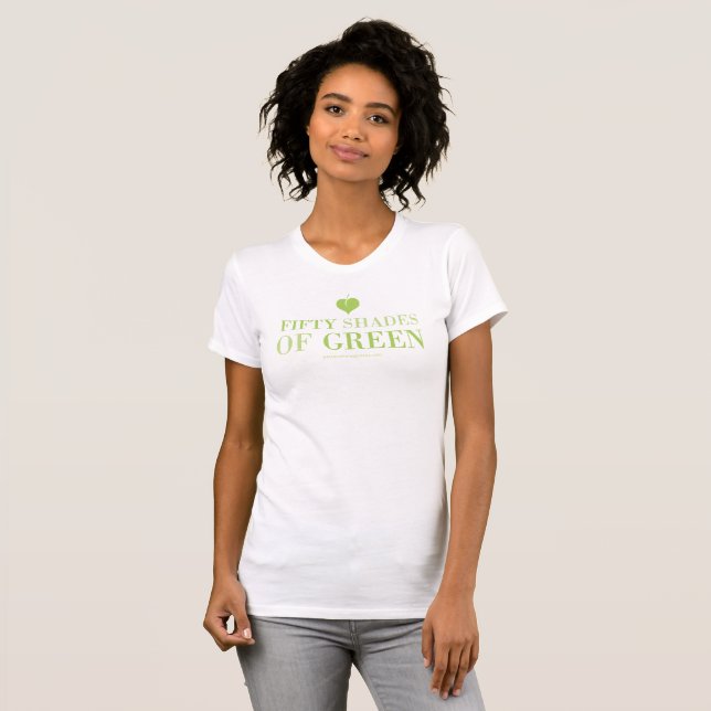 50 skuggar av grönt t0shirt tröja (Hel framsida)