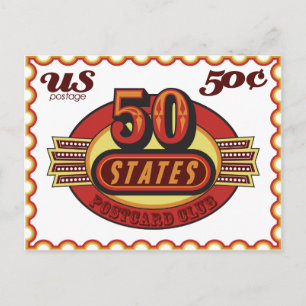 50 stater vykort klubb
