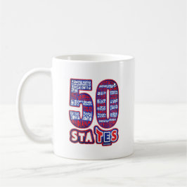 50 STATES USA KAFFEMUGG
