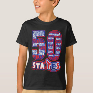 50 STATES USA T SHIRT