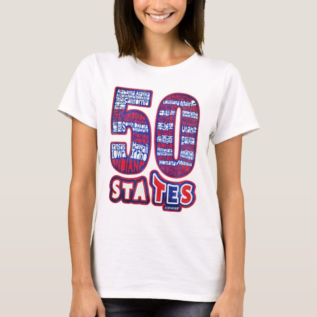 50 STATES USA TEE (Framsida)