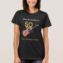 50 Sten Rosa Guld 50:e Födelsedagsfesten T Shirt
