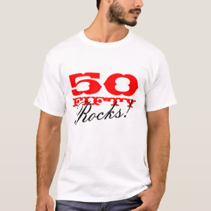 50 stenar! t-skjorta för den 50th t-shirt