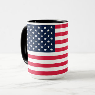 50-stjärnig amerikansk Flagga: Old glory Stars och Mugg
