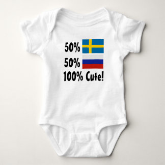 50 % svensk 50 % rysk 100 % kute tee shirt