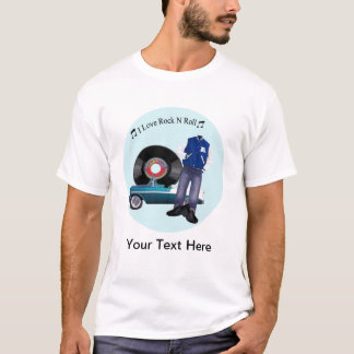 50-tal älskar jag rullT-tröja för sten N T-shirt