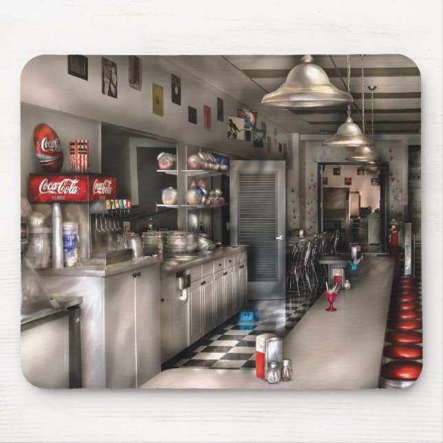 50-tal - sodavattenfontänen musmatta (Framsidan)