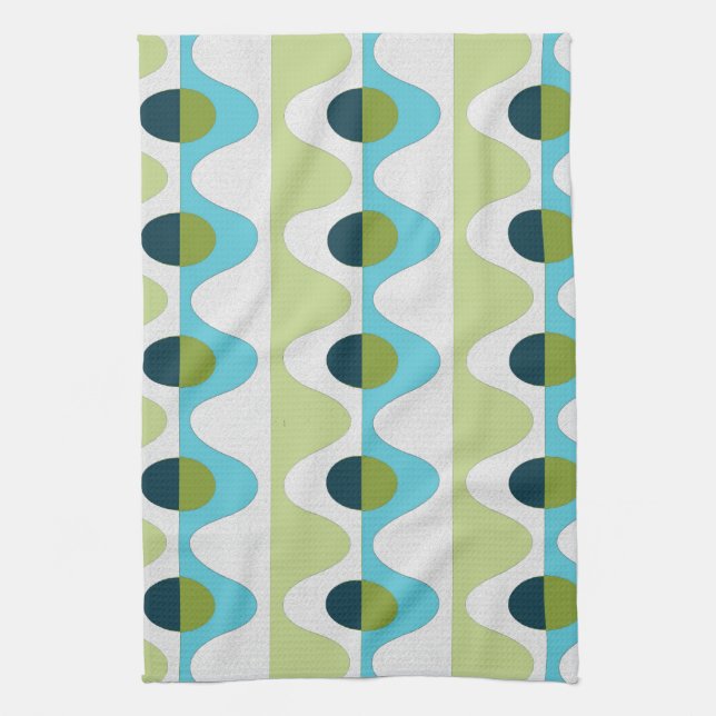 50-tal Stil Retro Tea Towel Set (3) Kökshandduk (Vertikal)