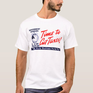 50-tal Time som klipper skatter T Shirt