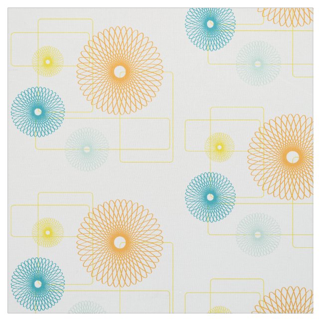 50-talblommor tyg (Provkarta)