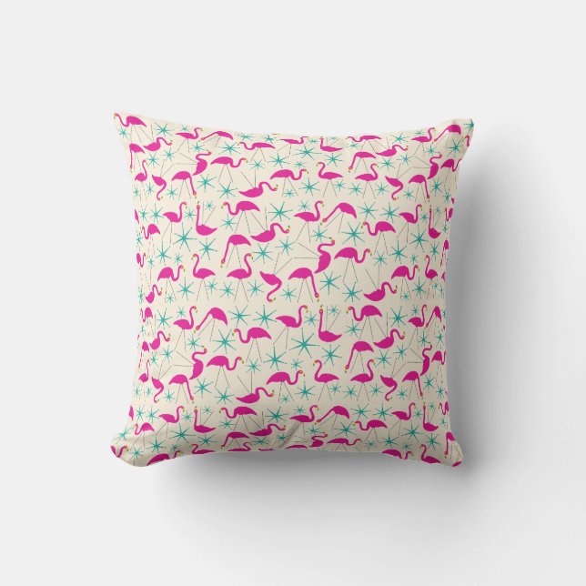 50-talet - rosa flamingos och stjärnornas kudde (Framsida)