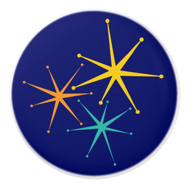 50-talet - tre stjärnor, sprängknapp knopp (Framsidan)