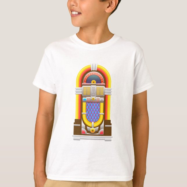 50-talets gammaldags jukebox tee (Framsida)