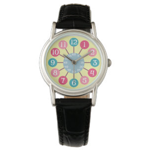 50-talets Retro Atomic Starburst Midsekels moderna Armbandsur
