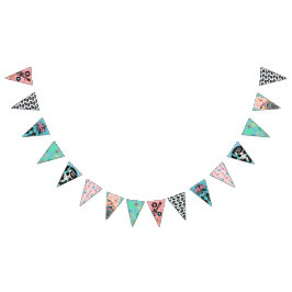 50-talets rock n Roll Bunting. Vimplar