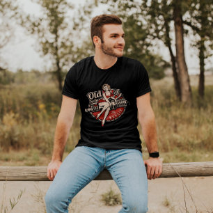50-talets Rockabilly Pin-Up Girl Bike Shop   Manar T Shirt