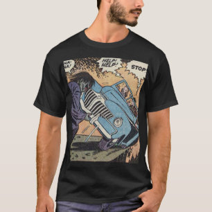 50-talets Tecknad för Vintage av skräck T Shirt