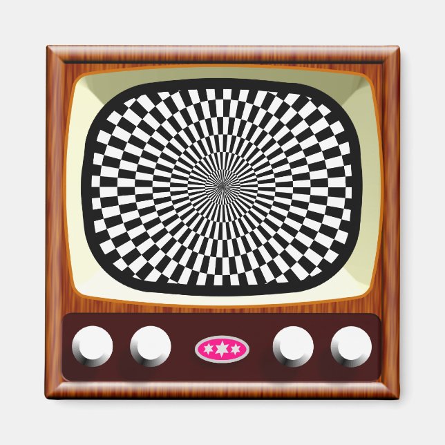 50-talets TV-konst Magnet (Framsidan)