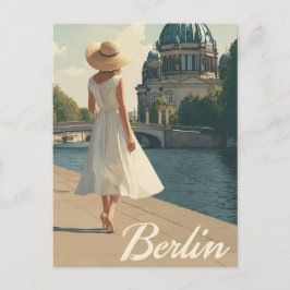 50-talets vintage i Berlin Vykort