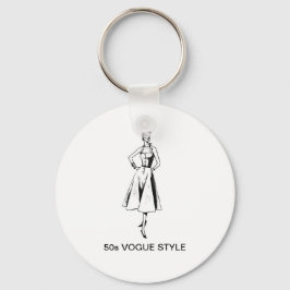 50-talets VOGUE STIL NYCKELRING