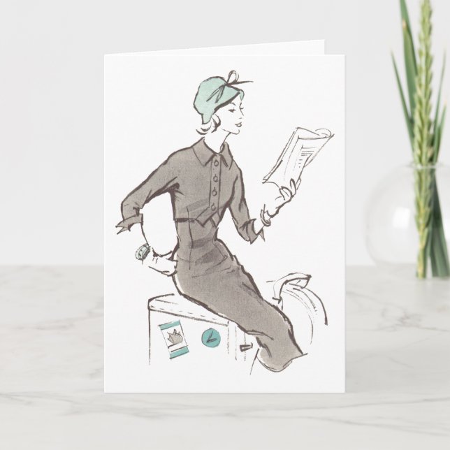 50-talmode - hälsning eller Notecard Kort (Framsida)