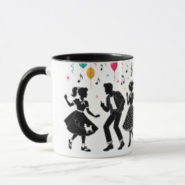 50-tals Sock Hop-Jukeboxfest Mugg