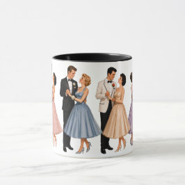 50-tals studentbalpar mugg