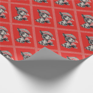 50-talScottiehund i rött Presentpapper