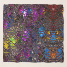 50-tums x 50-tums fyrkantsscarf, glaserad Färg