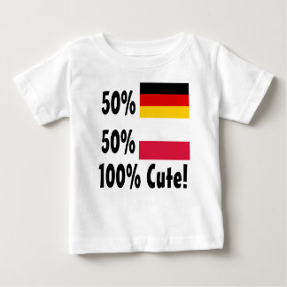 50% tysk 50% gullig polsk 100% t-shirt