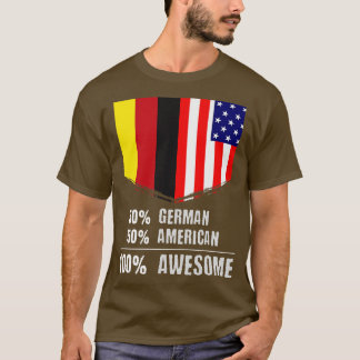 50 tyska 50 amerikanska 100 Fantastisk-invandrare T Shirt