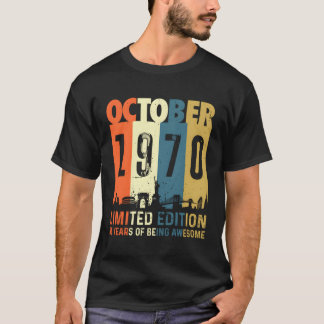 50 upplagor i oktober 1970 50:e upplagan t shirt