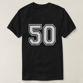 50 Varsity Sports Team Jersey 50:e födelsedagen T Shirt