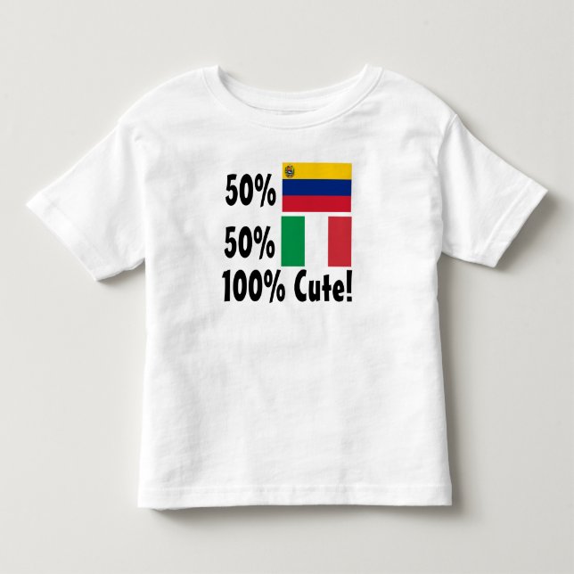 50 % Venezuela 50 % italienska 100 % Cute T Shirt (Framsida)