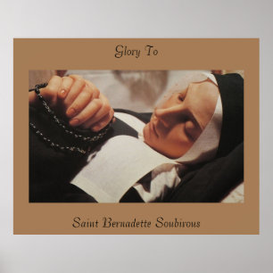 50" x 40" Glory to Saint Bernadette Soubirous Poster