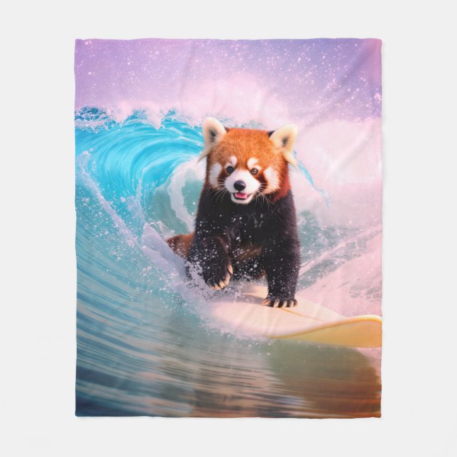 50" x 60" filt Röd Panda (Framsidan)