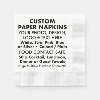 50 x Anpassningsbar BBQ Papper koksvanspikar Pappersservett