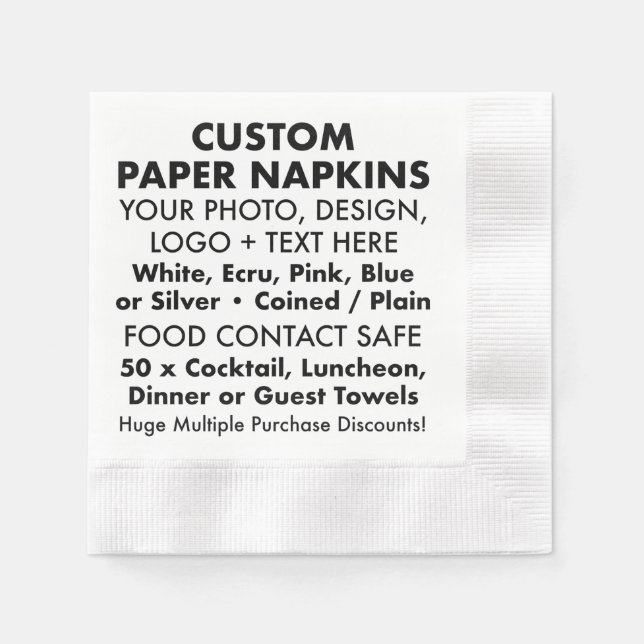 50 x Anpassningsbar BBQ Papper koksvanspikar Pappersservett (Framsidan)